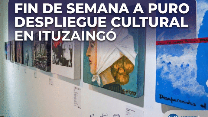 Agenda cultural gratuita en Ituzaingó: muestras de arte, folclore, tango y conciertos organizados por el Municipio este fin de semana.