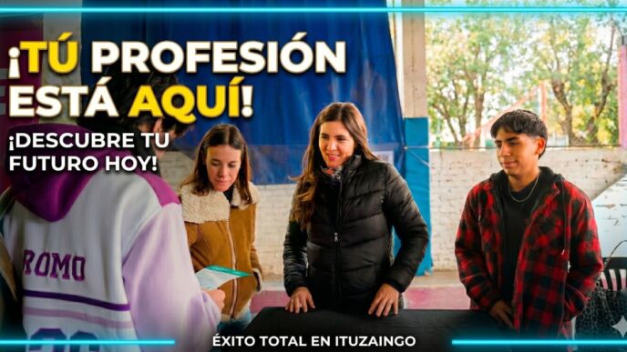 Masiva Feria de las Profesiones en Ituzaingó: más de 1.500 estudiantes proyectando su futuro laboral con el respaldo municipal.