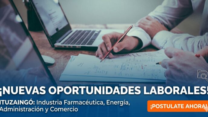 Empleo en Ituzaingó: nuevas vacantes laborales en industrias, farmacéuticas y comercios locales