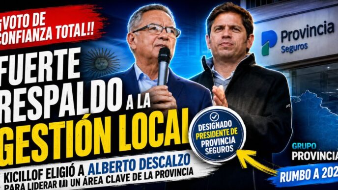 Alberto Descalzo asume en Provincia Seguros junto a Axel Kicillof fuerte respaldo politico conurbano 2027