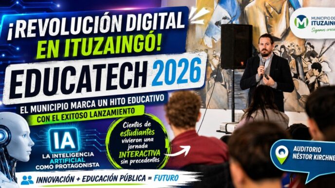 EDUCATECH 2026 Ituzaingó: Estudiantes revolucionan la ciudad con Inteligencia Artificial