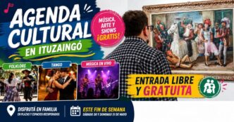 Agenda cultural Ituzaingó shows recitales y arte gratis fin de semana