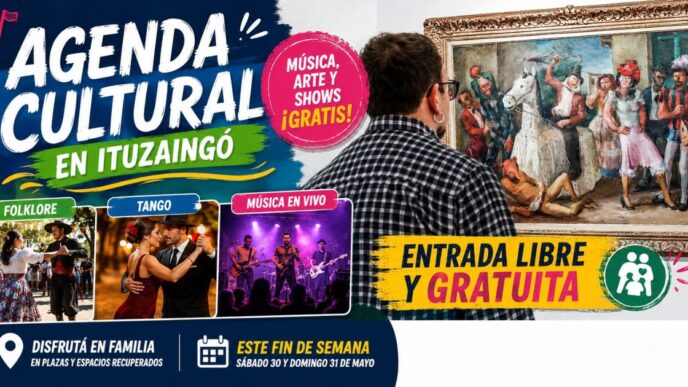 Agenda cultural Ituzaingó shows recitales y arte gratis fin de semana