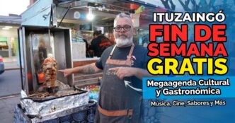 Puesto de gastronomía en la West Food Fest de Ituzaingó, parte de la megaagenda cultural gratuita y de entretenimiento impulsada por el Municipio para este fin de semana.