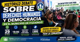 Conversatorio histórico sobre Derechos Humanos y Democracia organizado por el Municipio de Ituzaingo