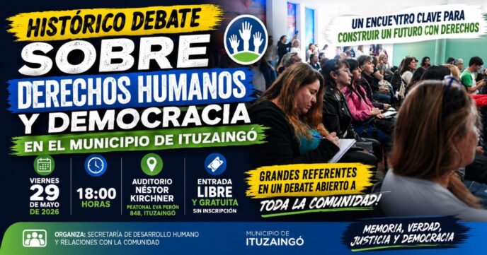 Conversatorio histórico sobre Derechos Humanos y Democracia organizado por el Municipio de Ituzaingo