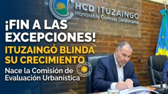 Firma del histórico decreto en el Concejo Deliberante de Ituzaingó que crea la Comisión de Evaluación Urbanística para frenar las excepciones inmobiliarias.