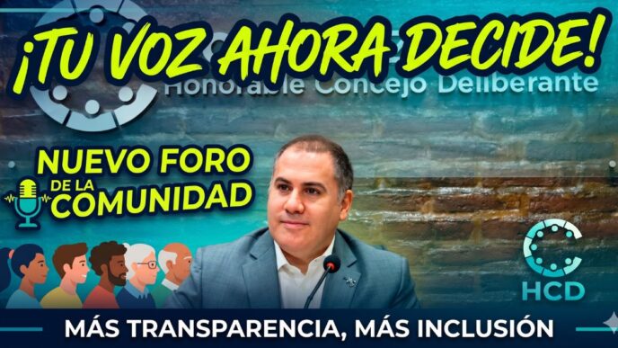 Juan Manuel Álvarez Luna presenta el Foro de la Comunidad Ituzaingó para los vecinos