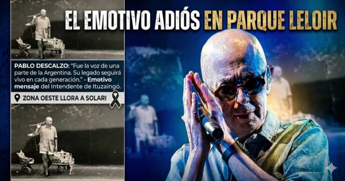 Muerte del Indio Solari en Parque Leloir Ituzaingó. El emotivo mensaje de Pablo Descalzo y el luto definitivo en la Zona Oeste.