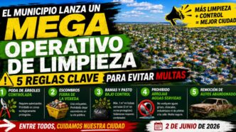 Inspectores del programa Ituzaingó Más Limpio recorriendo los barrios para garantizar el cuidado del espacio público y controlar infracciones ambientales.