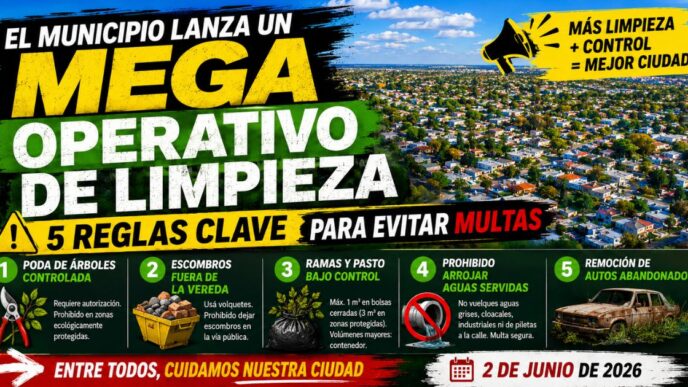 Inspectores del programa Ituzaingó Más Limpio recorriendo los barrios para garantizar el cuidado del espacio público y controlar infracciones ambientales.