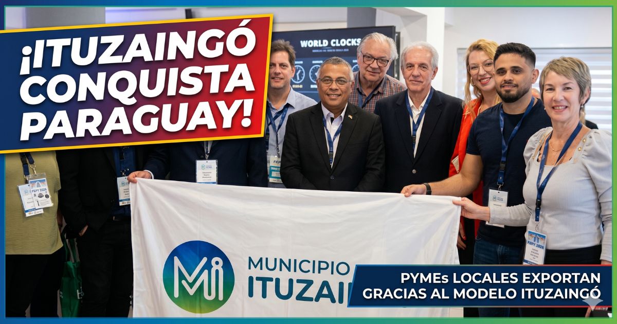 Delegación de PyMEs de Ituzaingó junto al Municipio conquistando la feria FEPY 2026 en Paraguay
