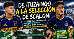 Tomás Aranda, futbolista surgido del Club Atlético Ituzaingó, actual jugador de Boca Juniors y convocado a la Selección Argentina para el Mundial 2026.
