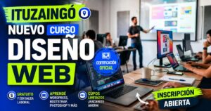 Curso gratuito de diseño web en Ituzaingó con certificación oficial, inscripción abierta y salida laboral para vecinos.