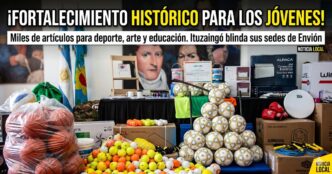 Masiva entrega de equipamiento deportivo y educativo para el Programa Envión en Ituzaingó, demostrando un Estado presente frente al ajuste de la oposición.