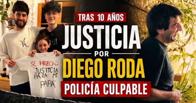 Justicia por Diego Roda tras diez años: declararon culpable al policía Fernando Grané