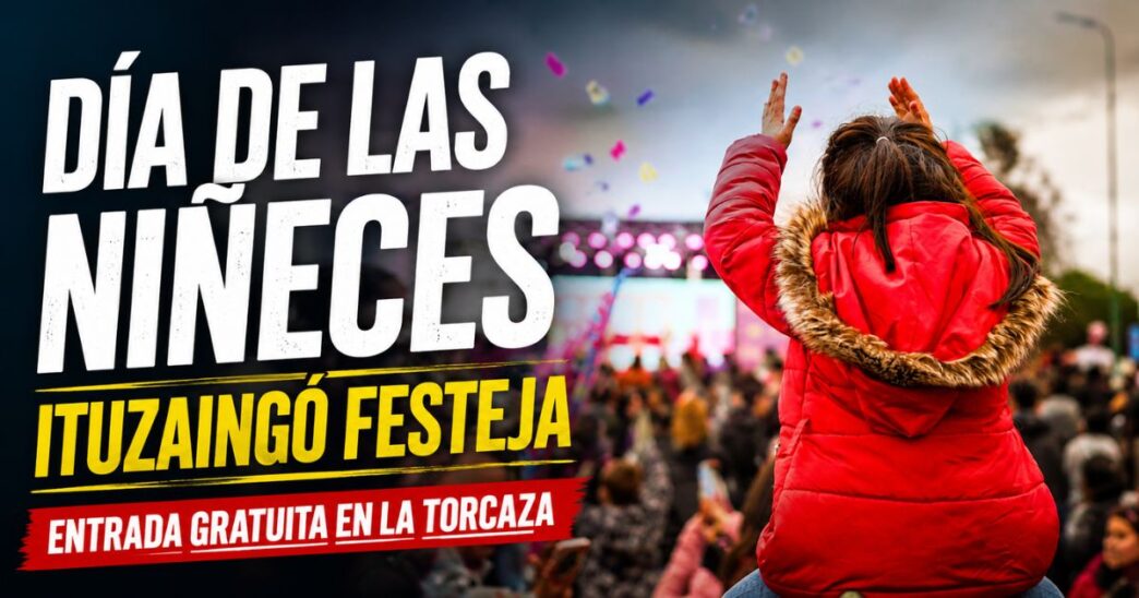 Día de las Niñeces en Ituzaingó con festejo gratuito en el Polideportivo La Torcaza