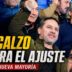 Pablo Descalzo contra el ajuste durante un acto político con jóvenes en la provincia de Buenos Aires.