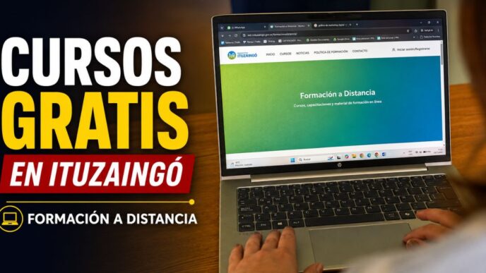Cursos gratuitos en Ituzaingó de formación a distancia con inscripción abierta y certificado oficial