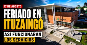 Feriado del 17 de agosto en Ituzaingó: así funcionarán los servicios públicos, la salud y la recolección