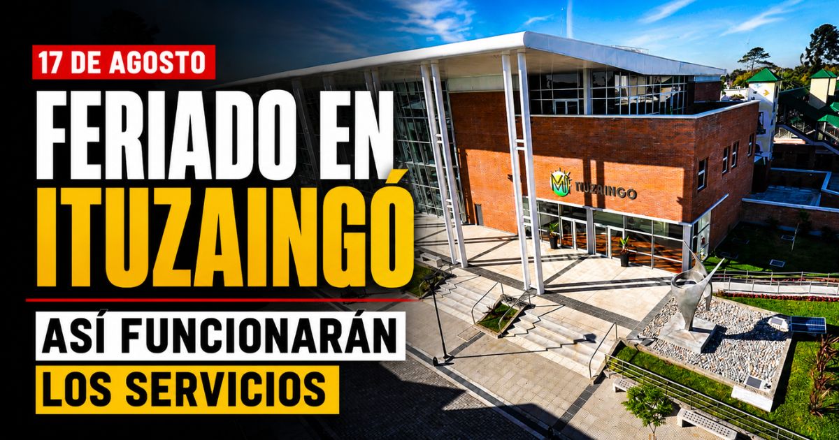 Feriado del 17 de agosto en Ituzaingó: así funcionarán los servicios públicos, la salud y la recolección