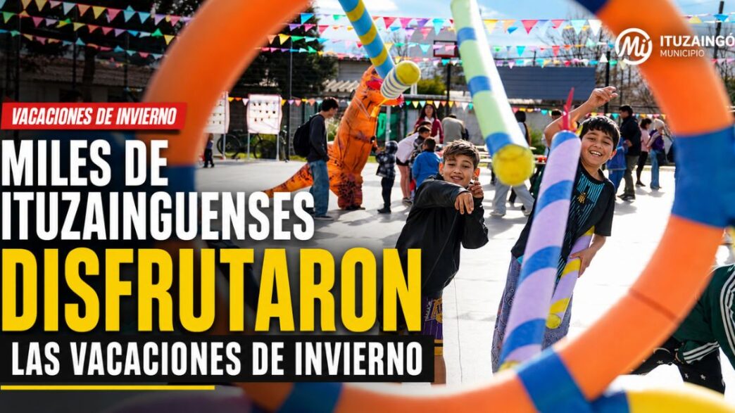 Miles de vecinos disfrutaron las vacaciones de invierno en Ituzaingó con actividades gratuitas organizadas por el Municipio.