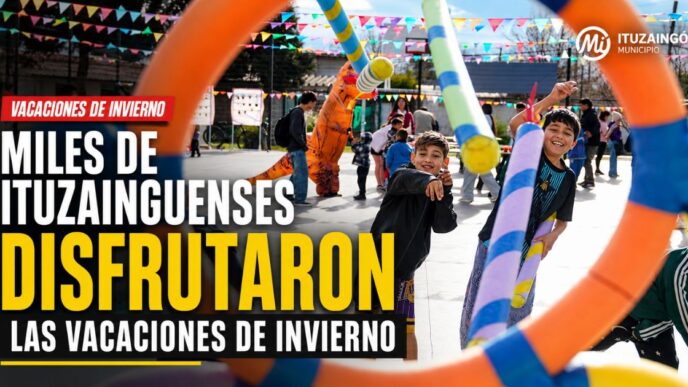 Miles de vecinos disfrutaron las vacaciones de invierno en Ituzaingó con actividades gratuitas organizadas por el Municipio.